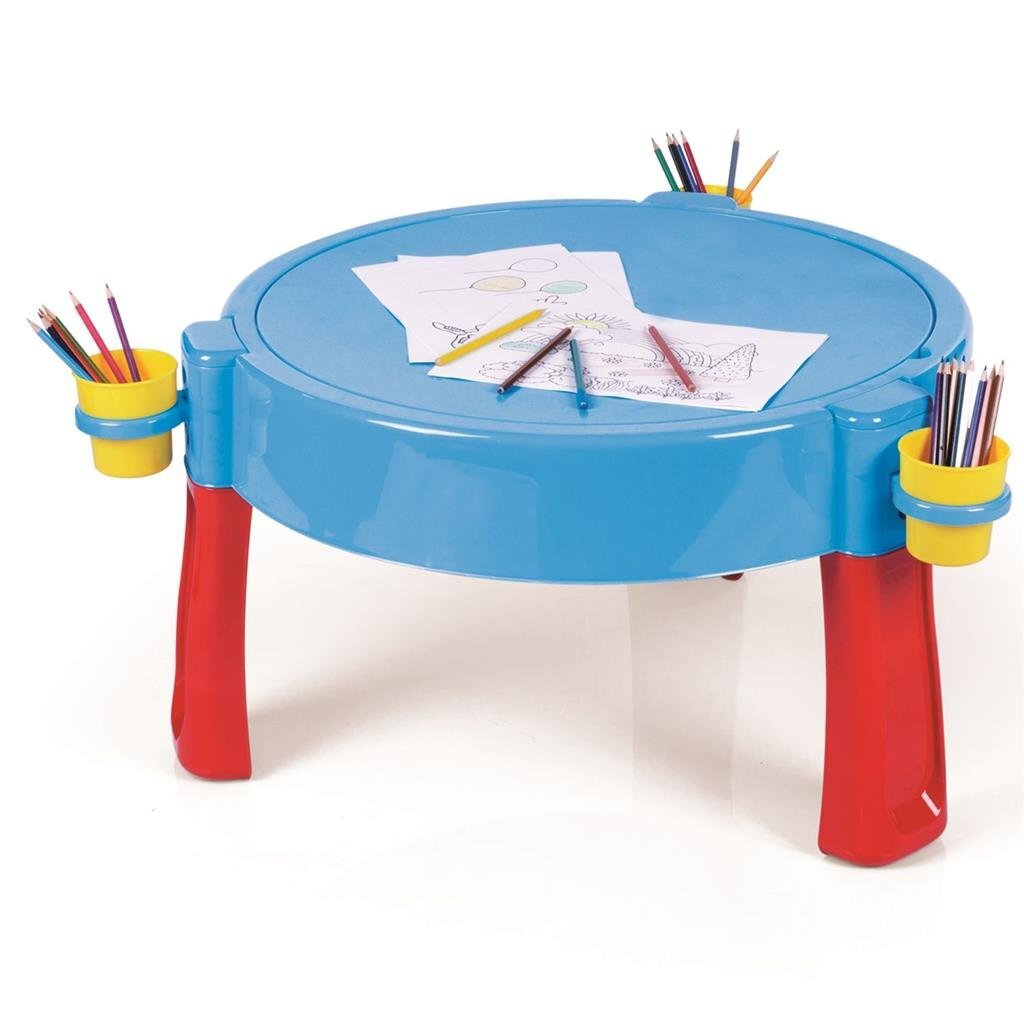 Tavola acqua sabbiosa Dolu 3 in 1 con tavolo da disegno blu rosso