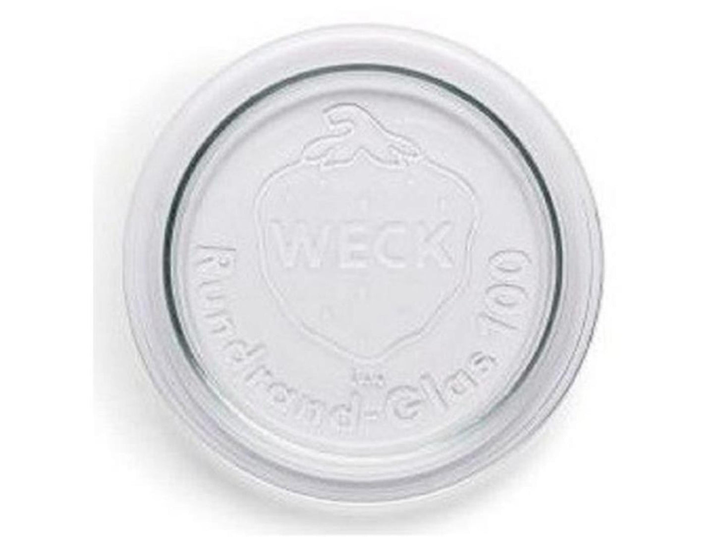 Coperchio Weck bordo tondo vetro 100
