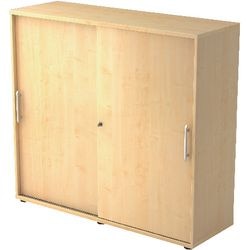 Armario con puertas correderas Bach hammerer 1753s re melamina 120x40x110cm arce
