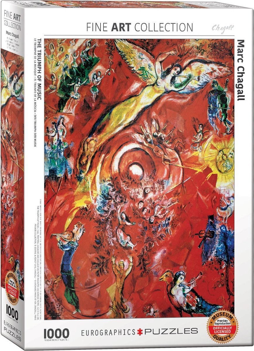 Puzzle Eurographics Musica Marc Chagall Puzzle da 1000 pezzi.