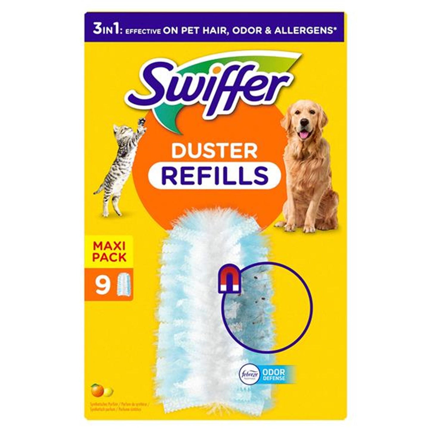 Confezione di ricarica per cappucci Swiffer da 9 pz