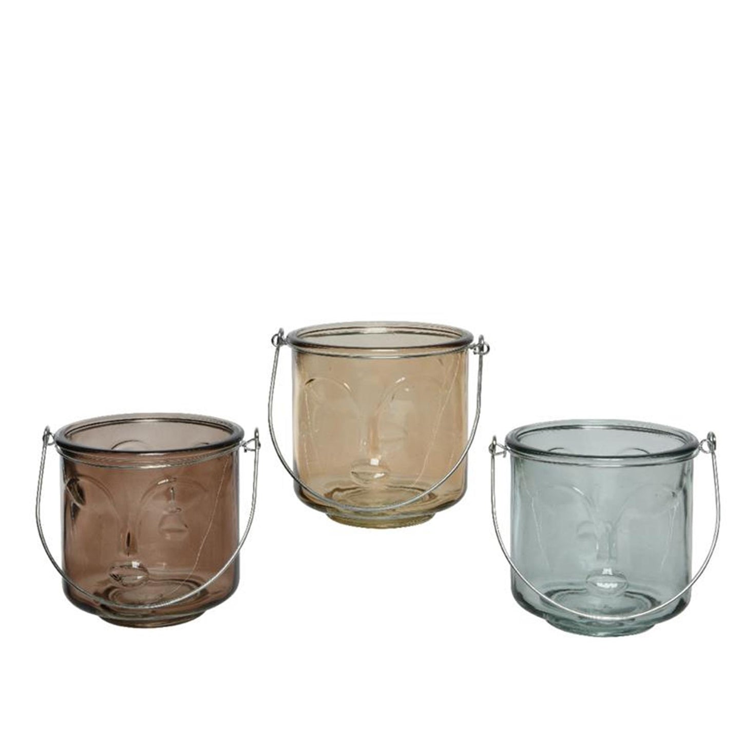 Portacandele Decoris in vetro h11,6cm