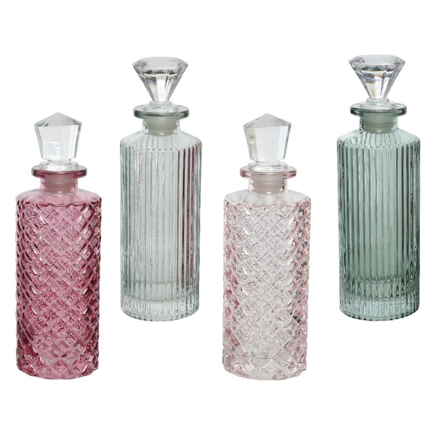 Decoris deco botella de vidrio h17cm