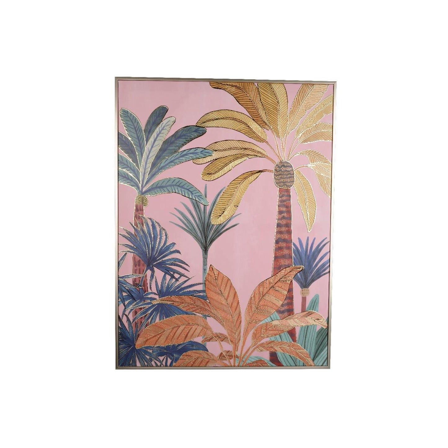Decoris muurdeco canvas palmbomen 60x2,8x80cm
