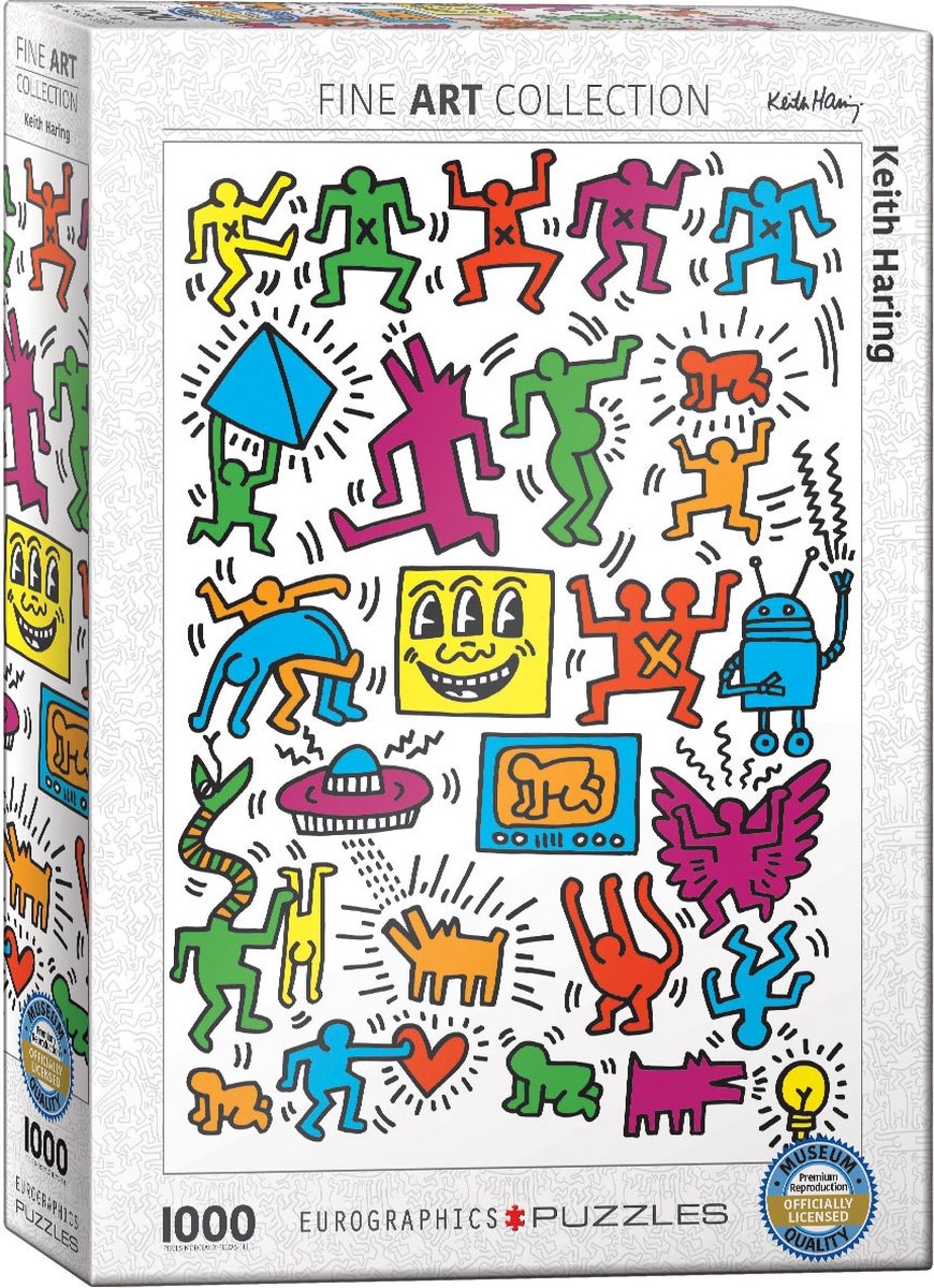 Eurographics - collage - keith haring - 1000 pezzi 48×68 cm (l×a) - puzzle d'arte
