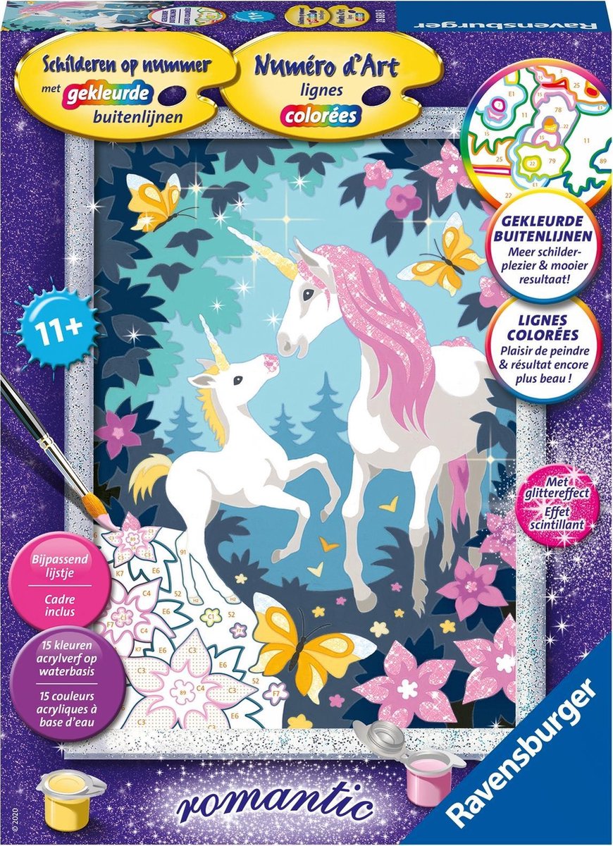 Dipingi con i numeri - Unicorni