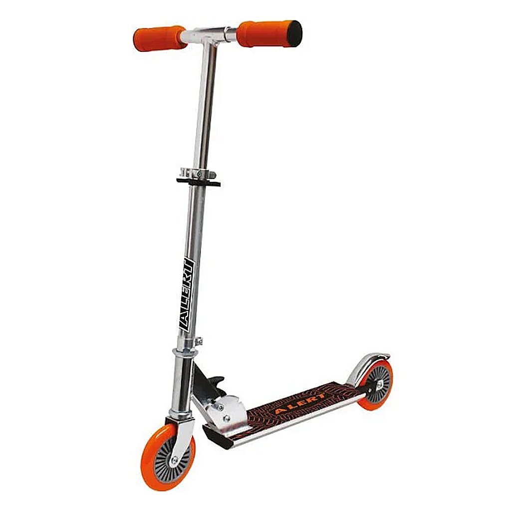 Alerta alerta de aluminio paso cromado naranja