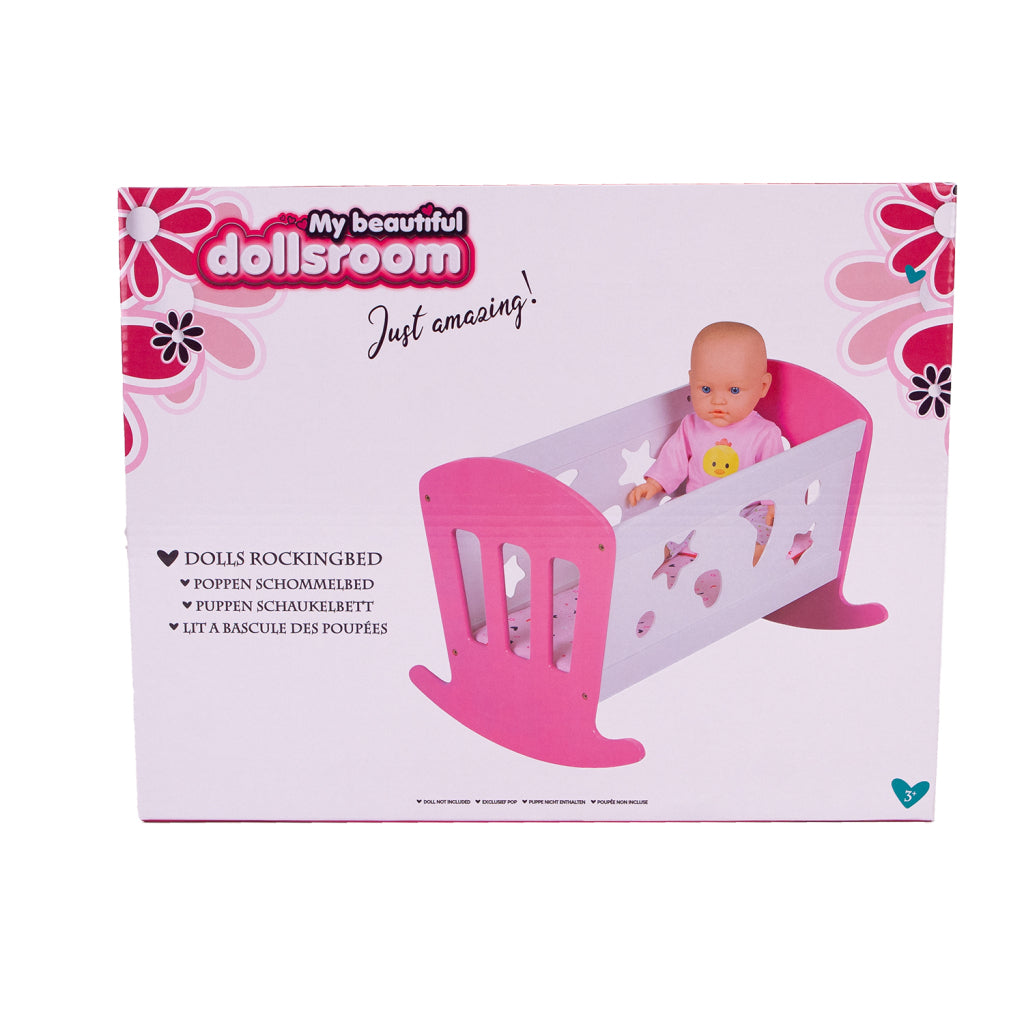 My Beautiful Dolls Room My Beautiful Dollsroom Wooden Doll Battle 49x37x35 cm Pink White
