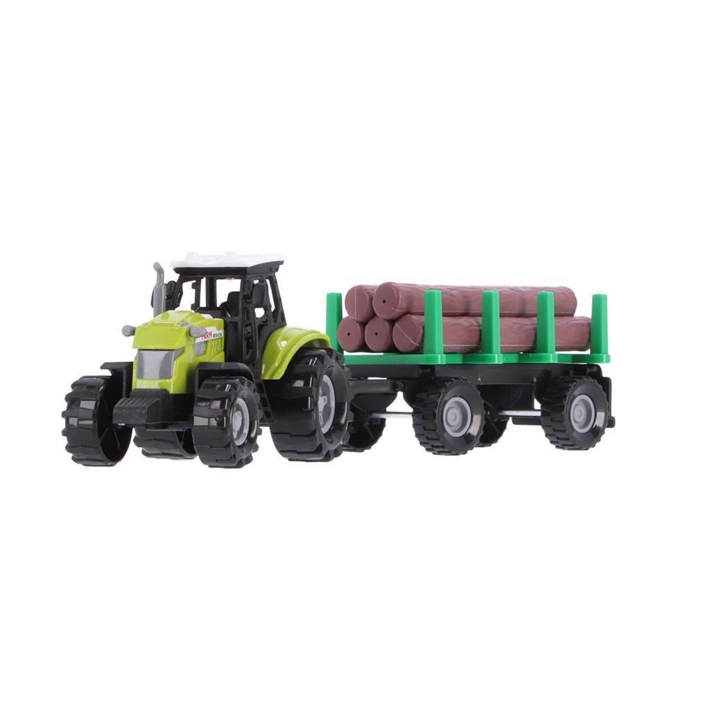 Altri marchi Tractor + Trailer con tronchi d'albero + luce e suono