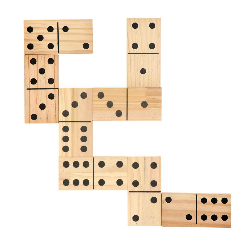 Avviso in legno esterno XL Domino 28 pezzi