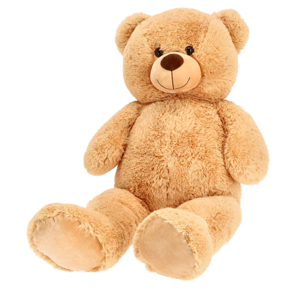 Pluchiez Pluchiez Cuddly Bear Sitting 100 cm Light brown