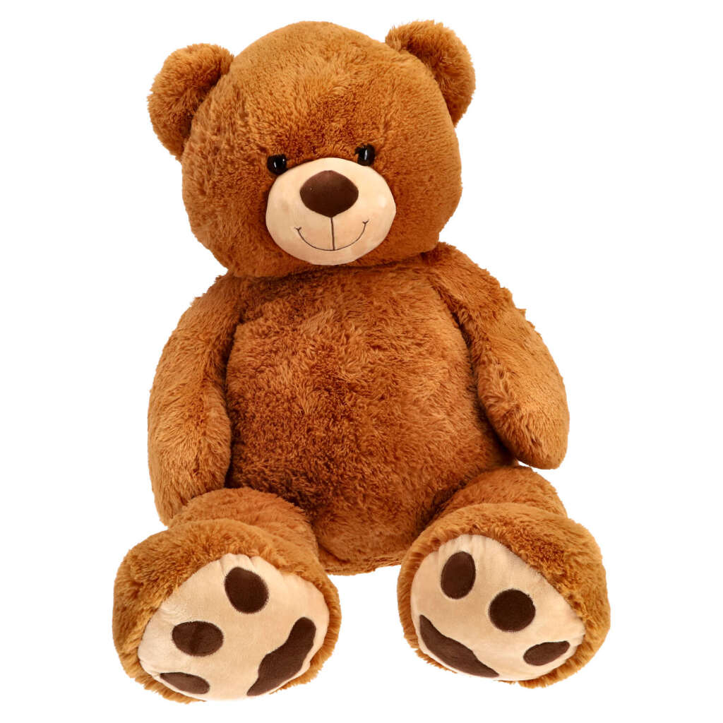 Plucchiez Pluziez Cuddly Bear seduto a 120 cm marrone