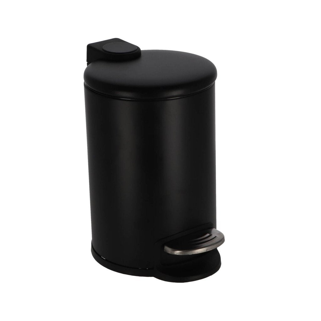 Pattumiera a pedale Daily Home 3l nera | 2 pezzi
