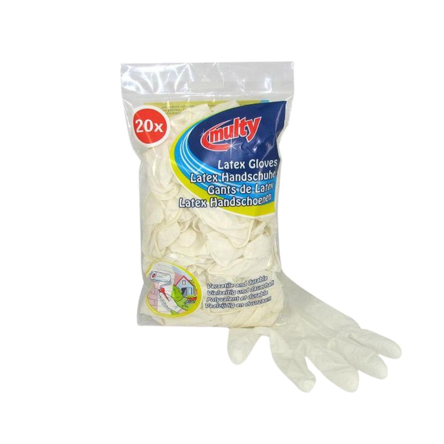 Multy guantes latex talla unica 20uds