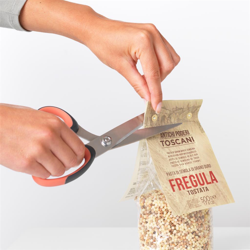 Brabantia brabantia sabrosa+ tijeras de cocina terracota negra