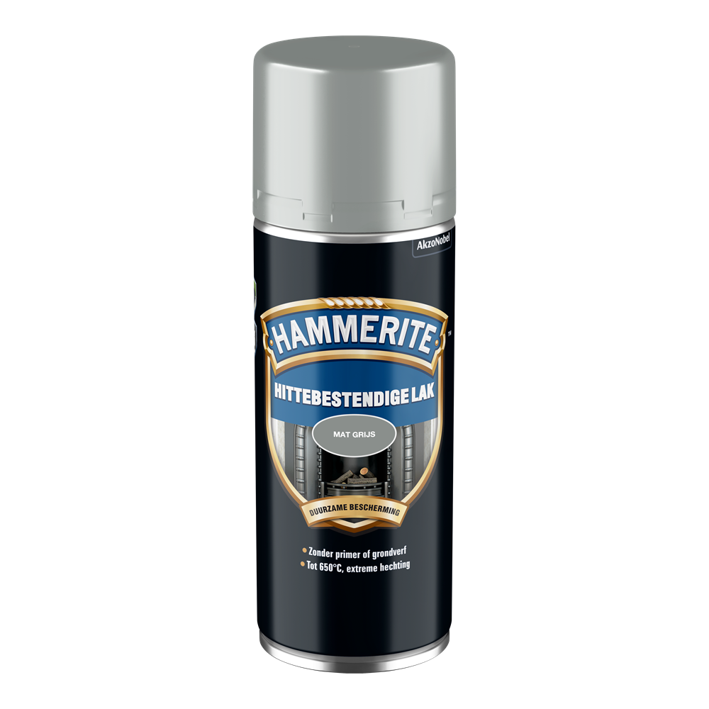Pintura resistente al calor Hammerite | mate | gris | aerosol | 400ml - 5111739