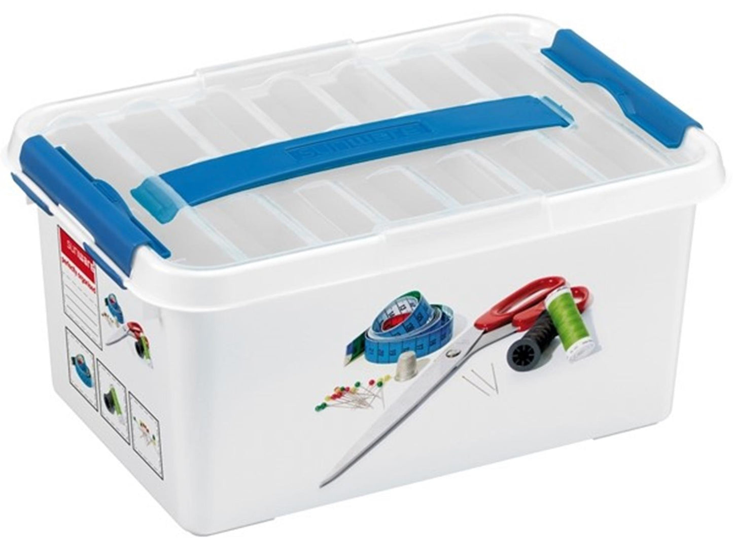 Caja de costura de la línea SunWARE Q-Line 6L 30x20x14 cm Blue Blue