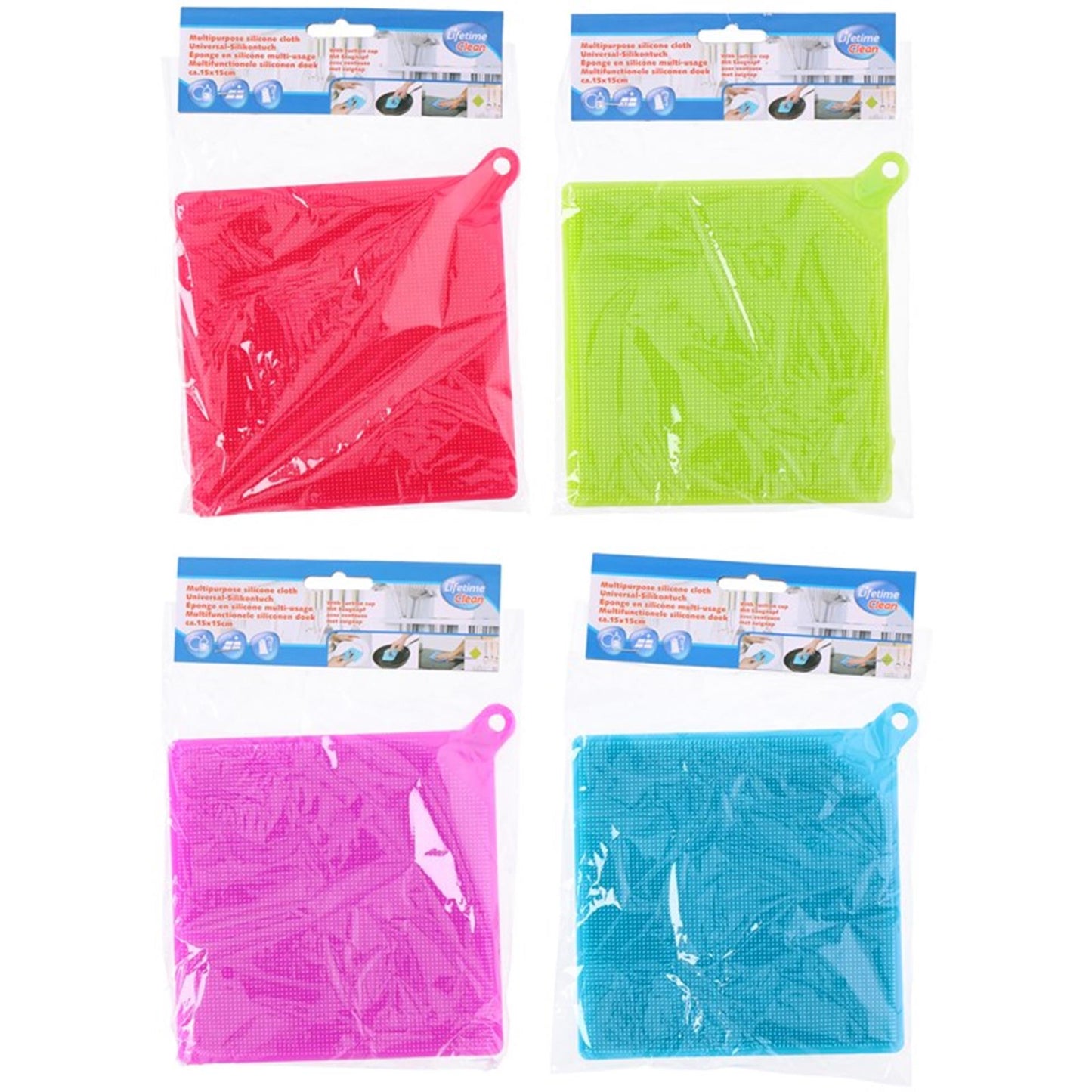 Lifetime clean paño limpiador universal de silicona 15cm