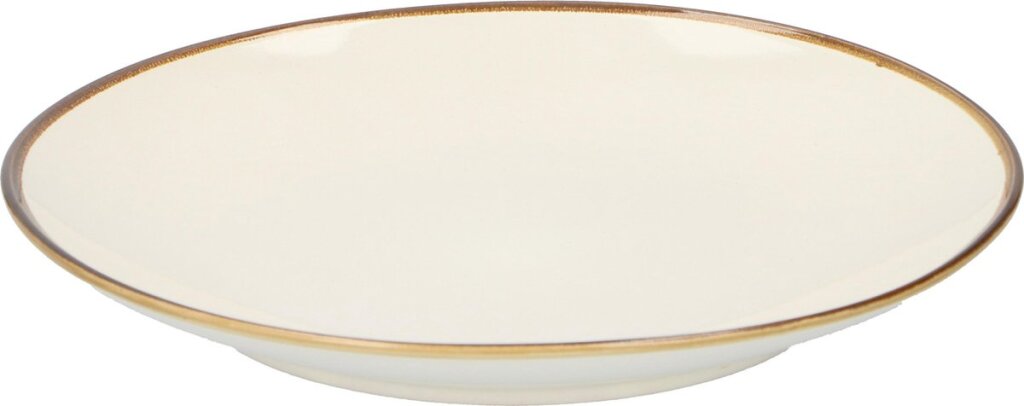 Miscelánea Dinm Plate 26x3 cm Cerámico marfil blanco