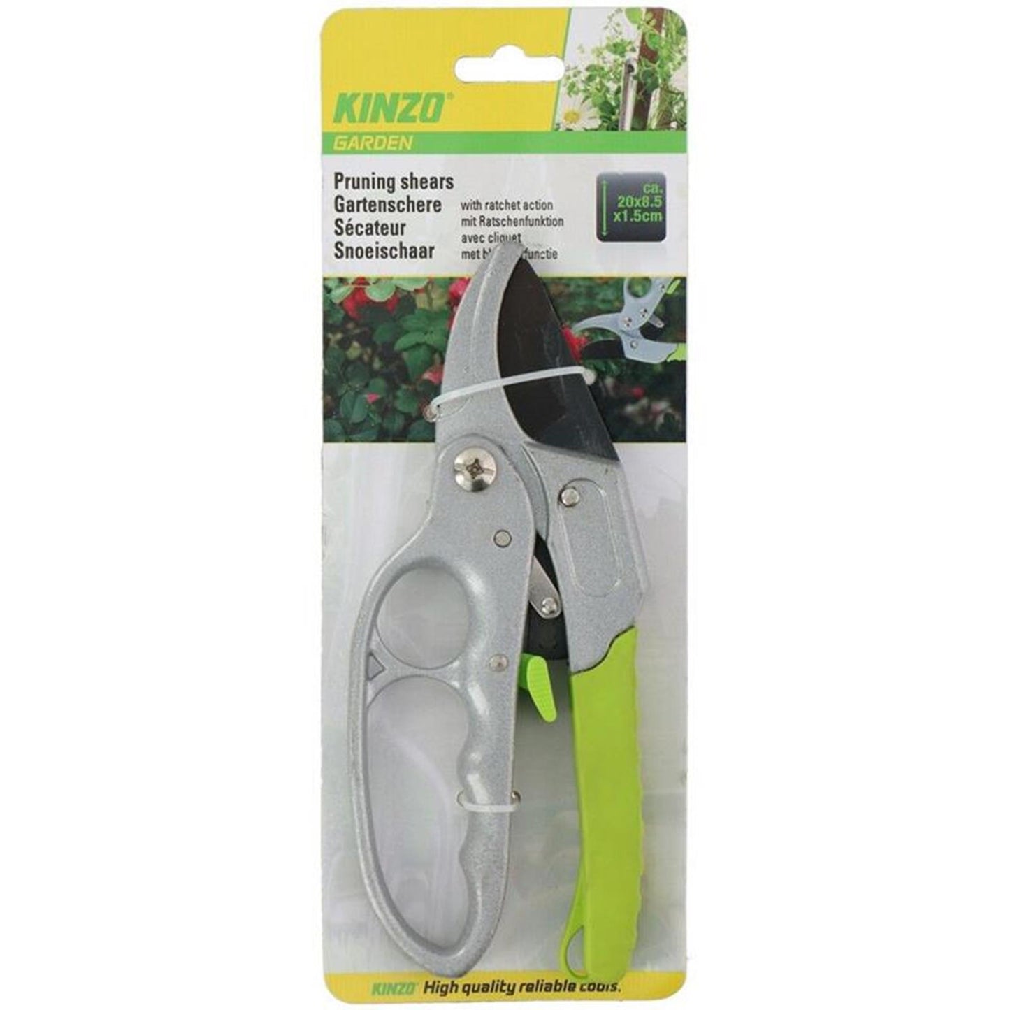 Tijeras de podar Kinzo 20x8,5x1,5cm