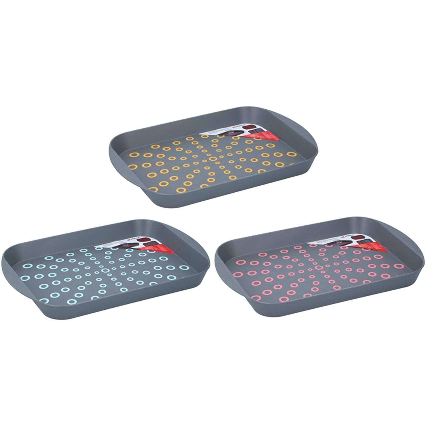 Trayer Anti-Slip 29.5x44x4.5cm 3 surti