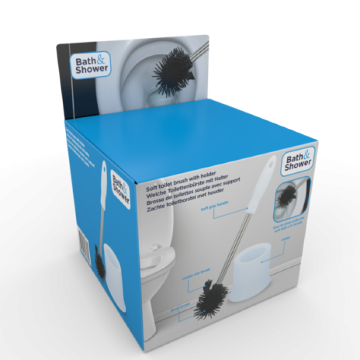 Ducha de baño bañera ducha cepillo para el inodoro con soporte