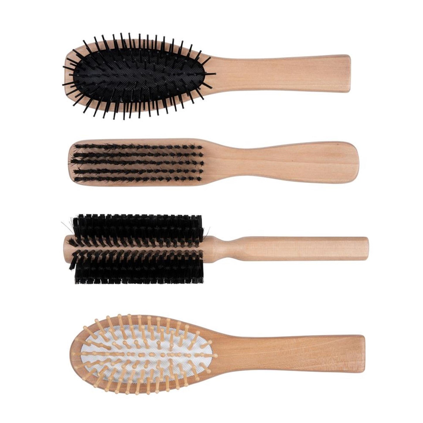 Toque de belleza cepillo para el pelo de bambú