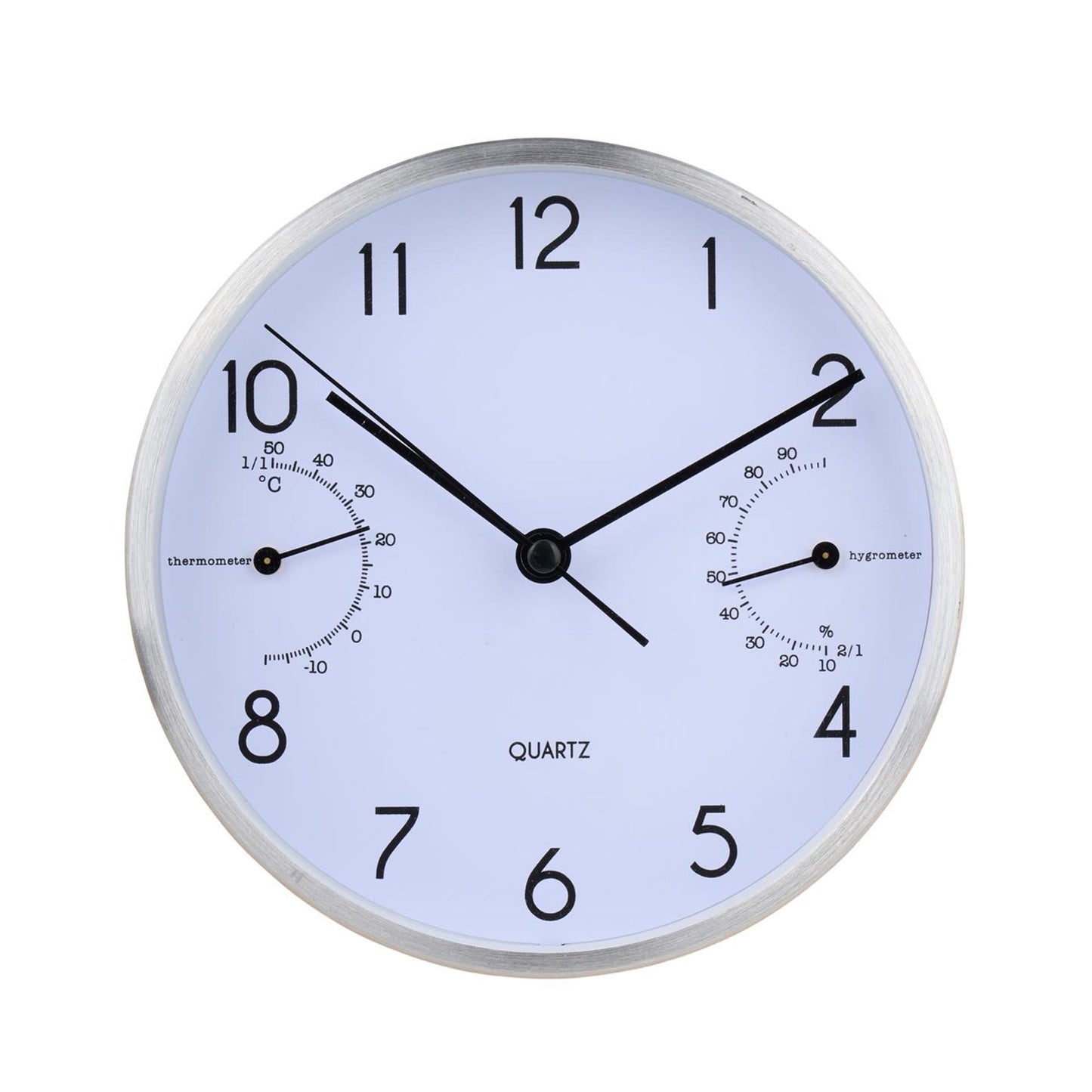 Reloj de mesa ø15cm blanco-plata o negro-oro