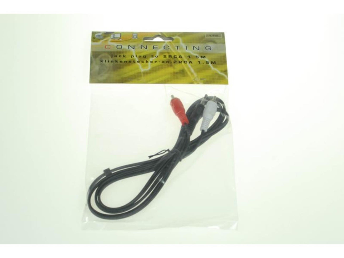 Spina jack per cavo a vita per connessione 2rca 1,5mtr