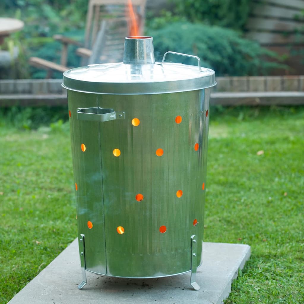 Nature Nature Garden Burning Forno intorno a 46x72 cm Acciaio zincato