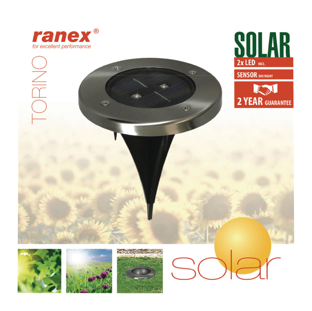 Ranex Ranex RA-5000389 LED LED Mancha molida Cepillo de acero inoxidable Cepillado