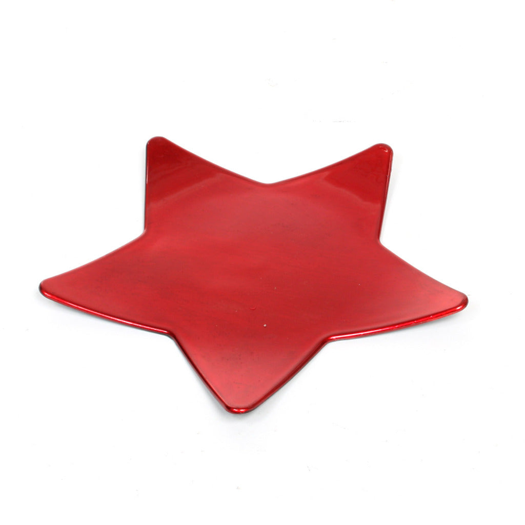 House of Seasons House of Seasons Mila Decoración Bord Star 25 cm Rojo