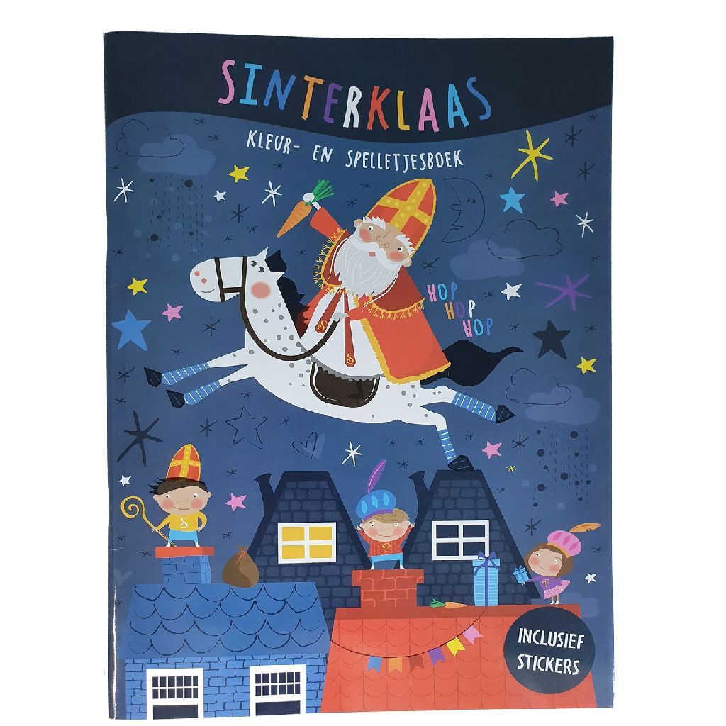 Libro básico de juegos de color sinterklaas + pegatinas