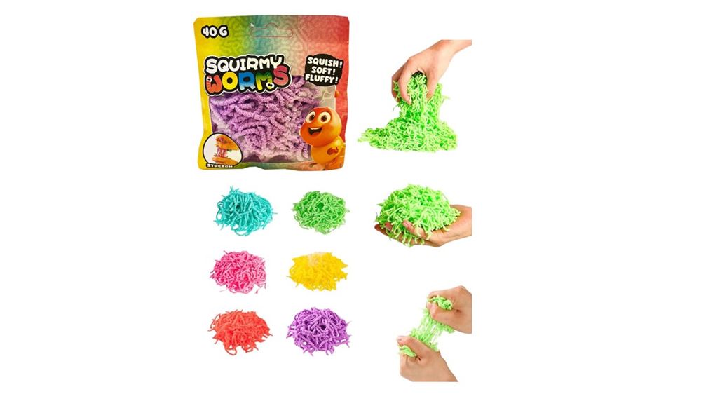 Vermi contorti Johntoy colorati - 40gr.