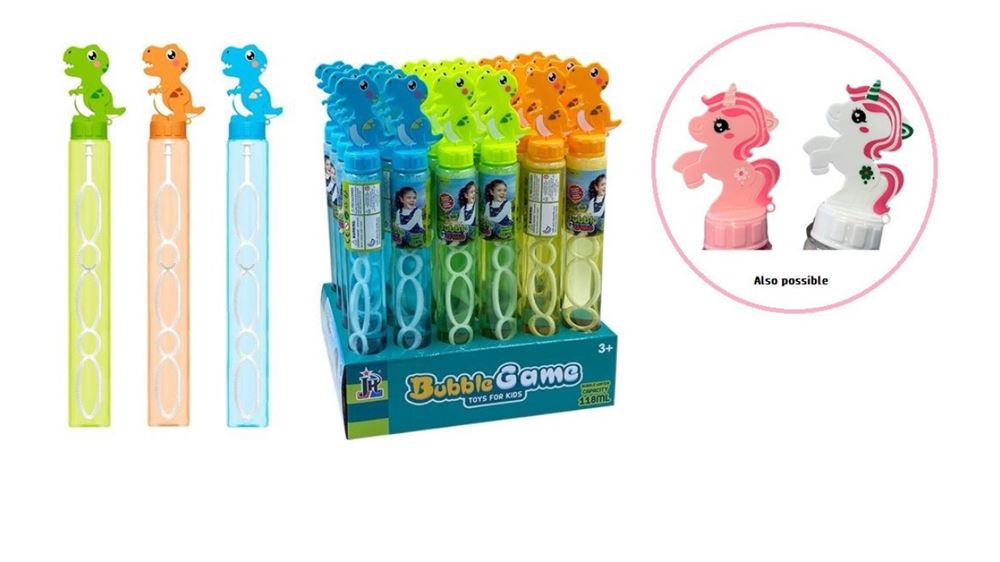 Bellenblaas 118 ml. eenhoorn en dino in