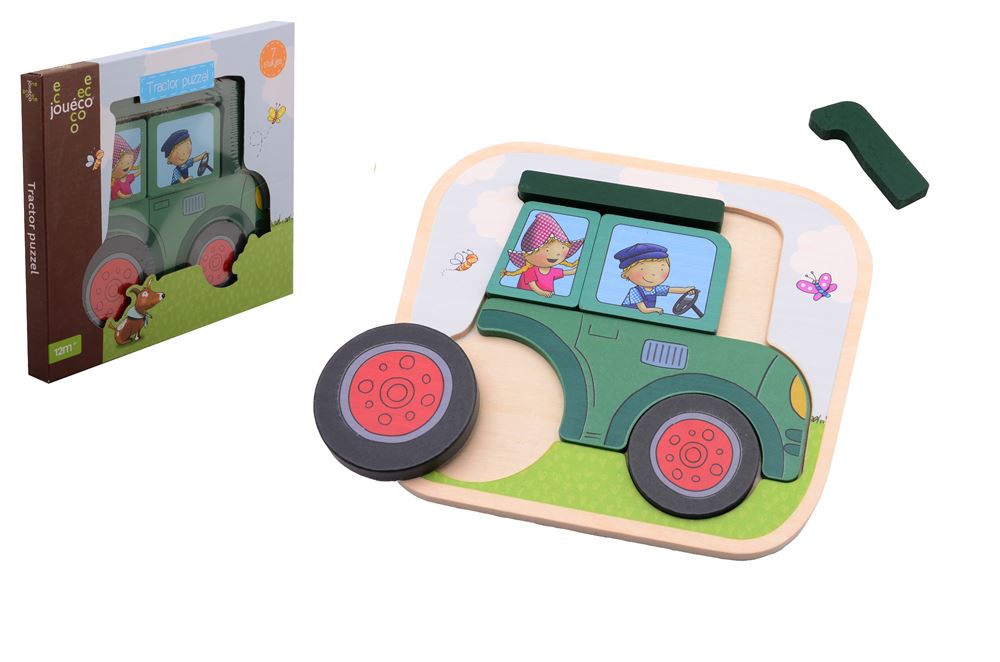 Johntoy jouéco® fien teun tractor rompecabezas madera