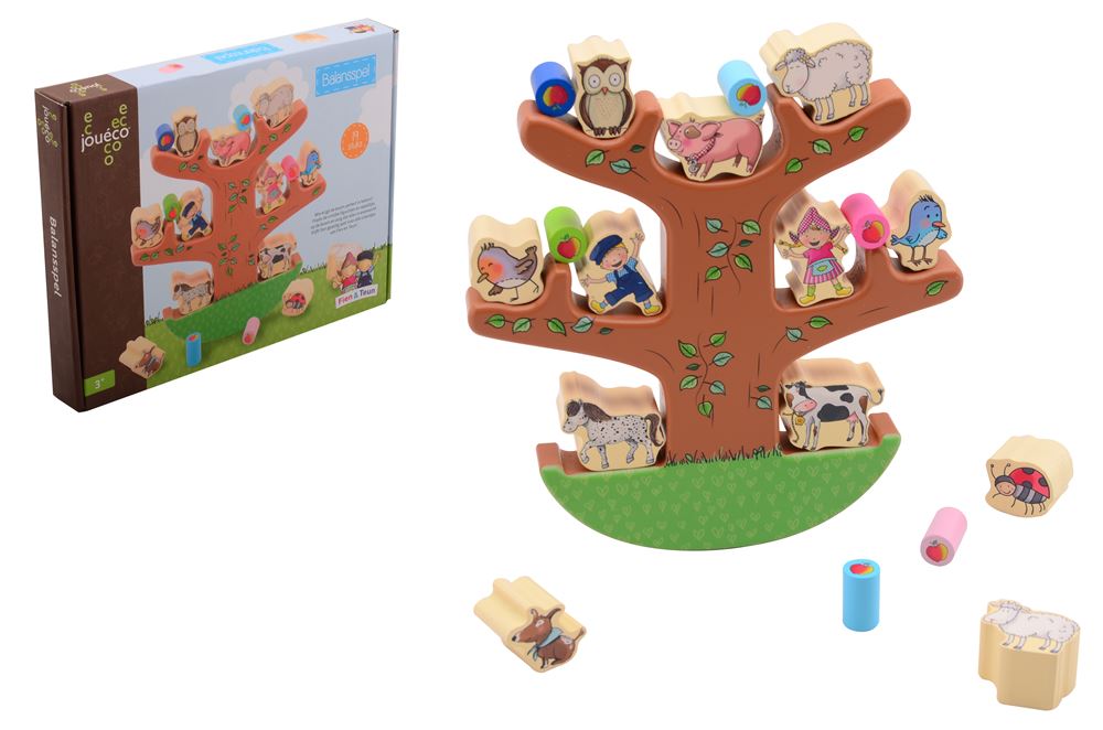 Johntoy jouéco® fien teun legno d'albero in equilibrio