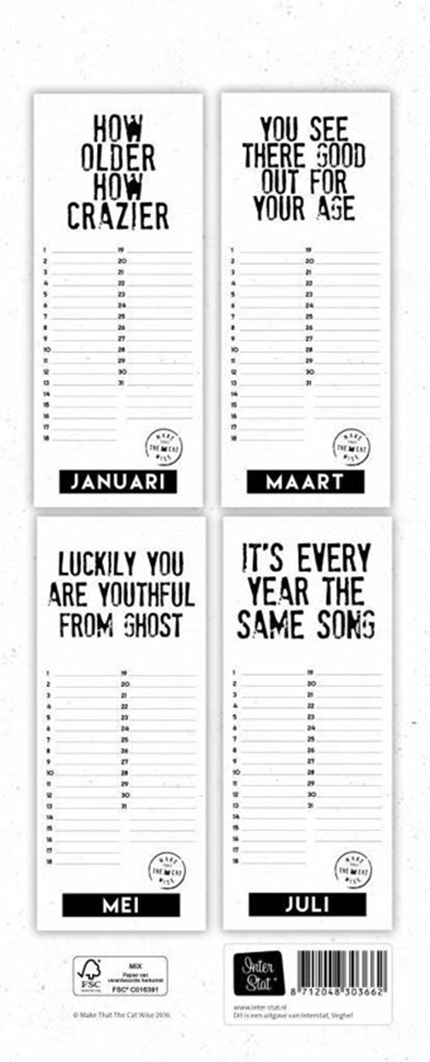Calendario de cumpleaños de Imagebooks haz que el gato