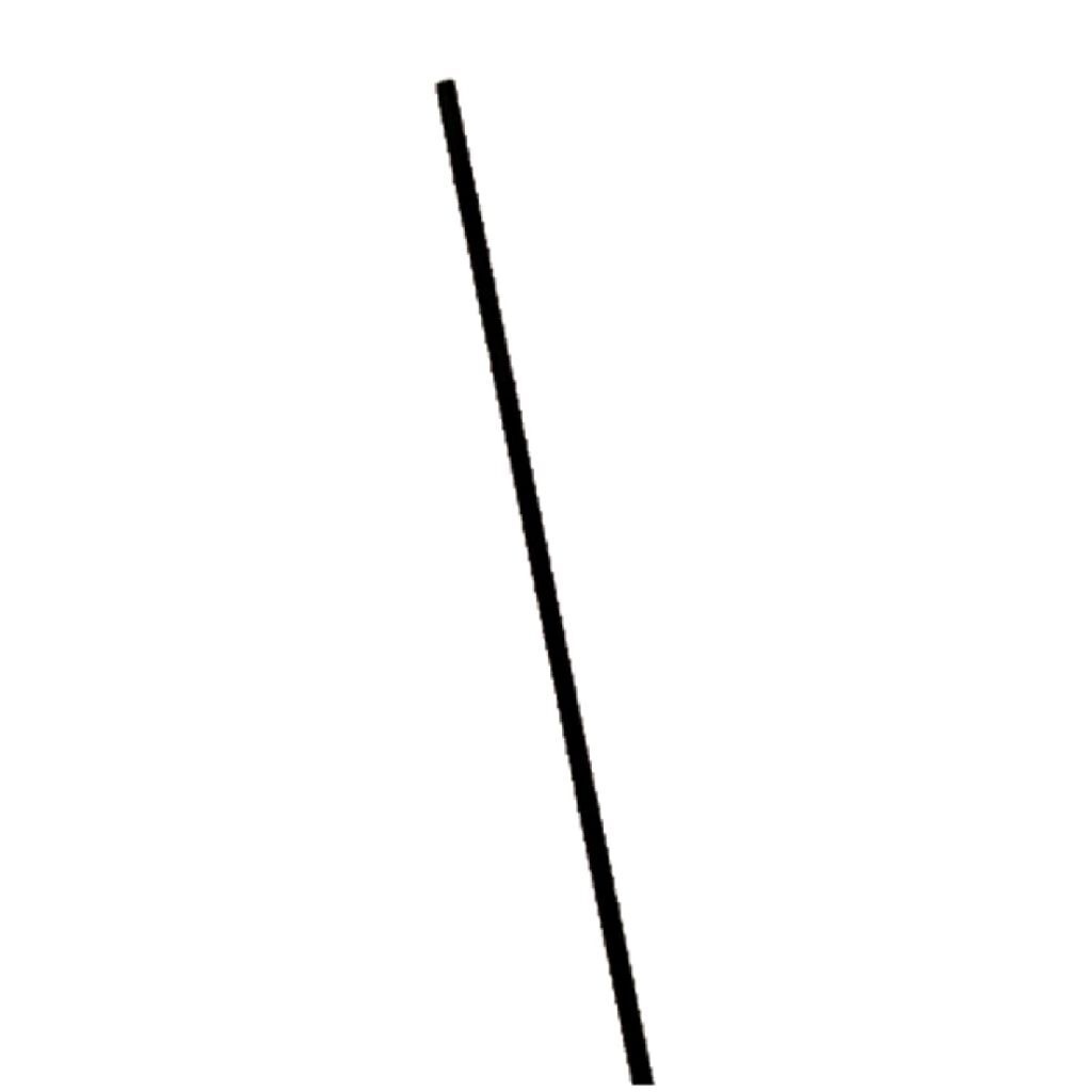 Palo básico de fibra de vidrio para cometas 125x0,4 cm negro