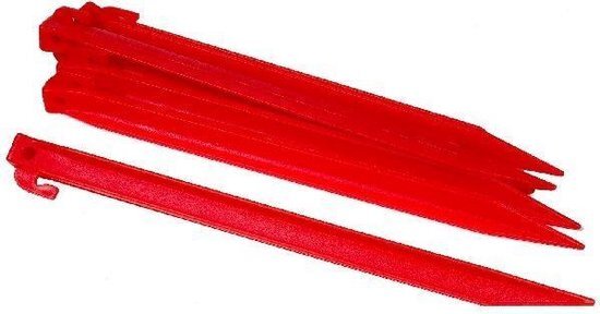 Peguas de carpa al aire libre de plástico de 30 cm 6 piezas