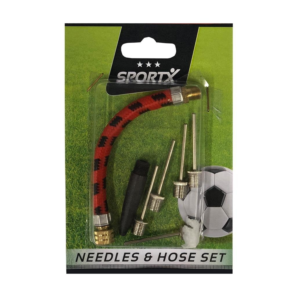 Set di accessori per pompa a sfera Sportx con 4 aghi + adattatore e tubo