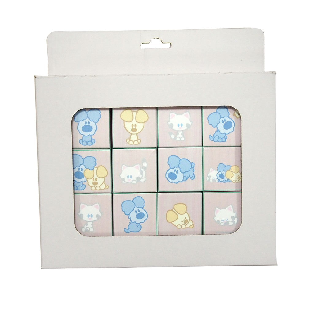 Woezel and Pip and Pip Wooden Blocks 12 pezzi
