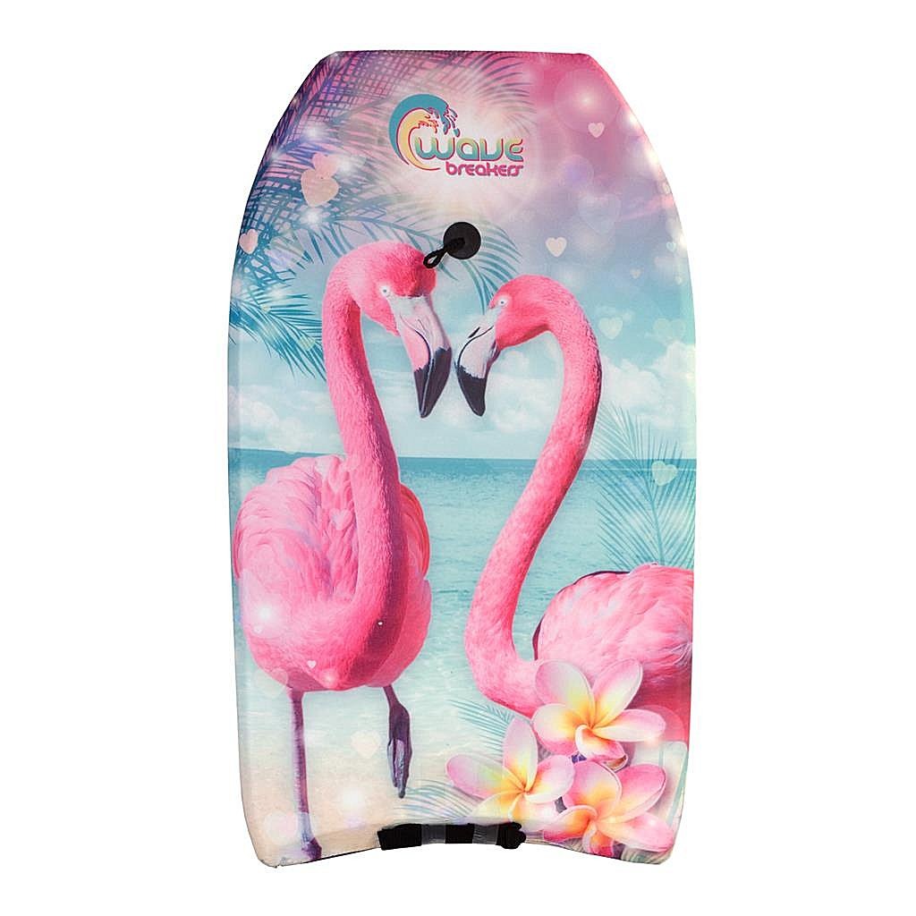 Bodyboard Wave Breakers con stampa fenicotta 83 cm