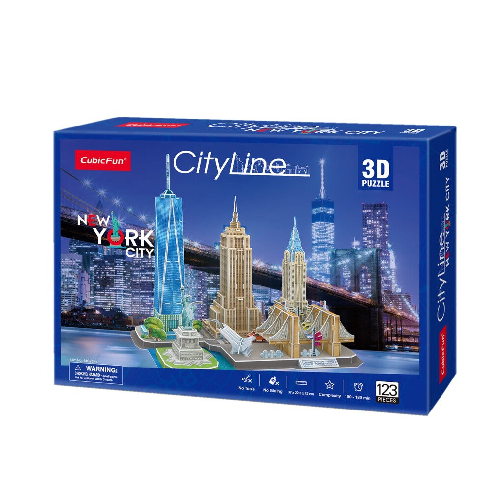 Puzzle 3D Cubic Fun City Line New York City 123 pezzi