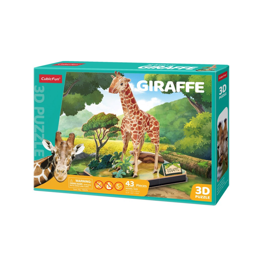 Divertimento cubico divertimento cubico divertimento 3d puzzle giraffe 43 pezzi