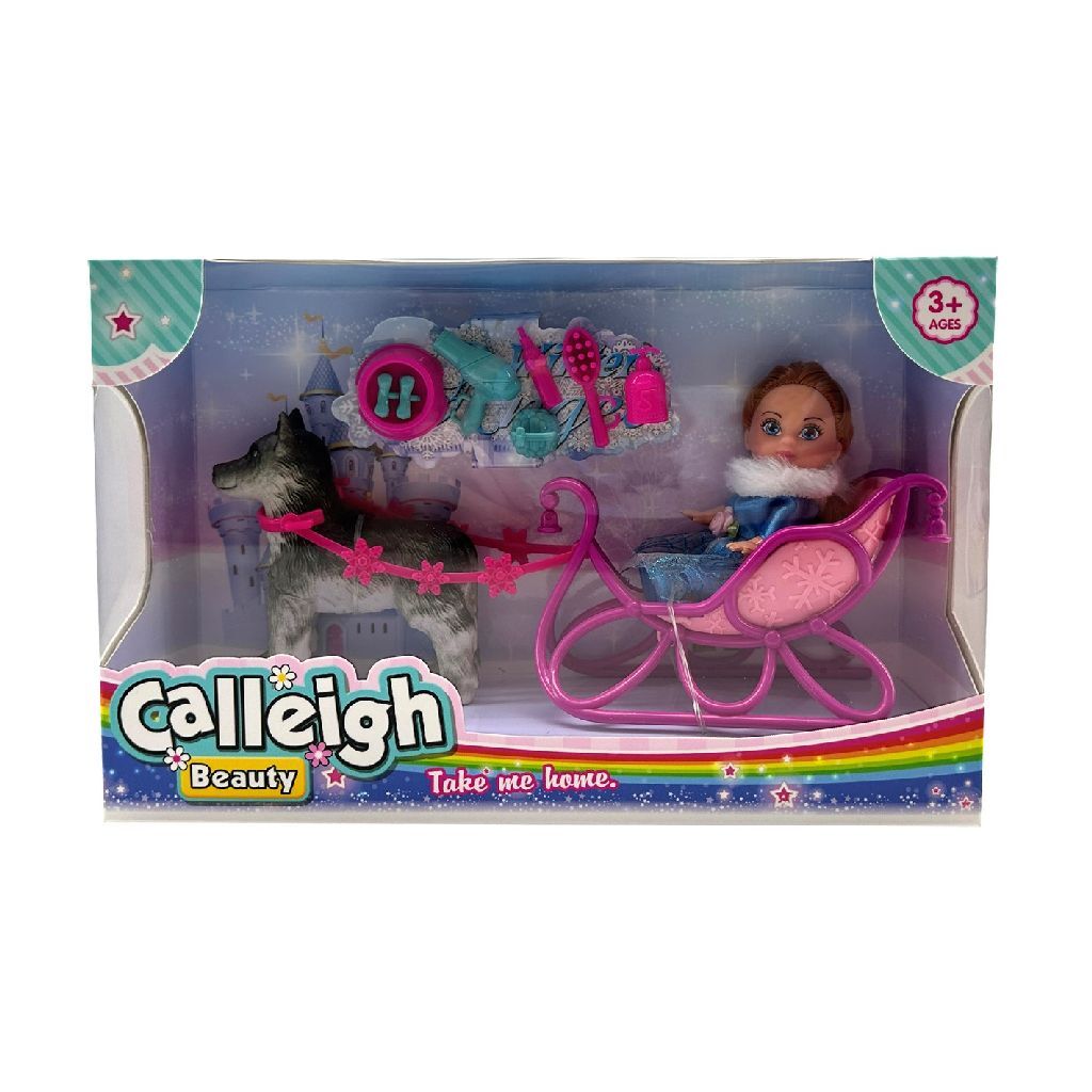 Juego de juego de trineo tirado por perros calleigh de otras marcas