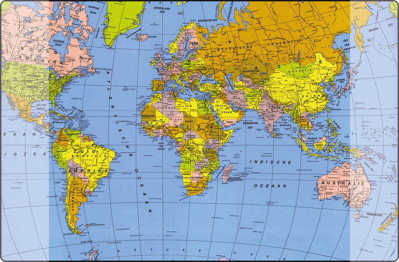 KANGARO KANGARO K-0014W501 SOPRITER SUPPORTER 579X379MM con mappa del mondo