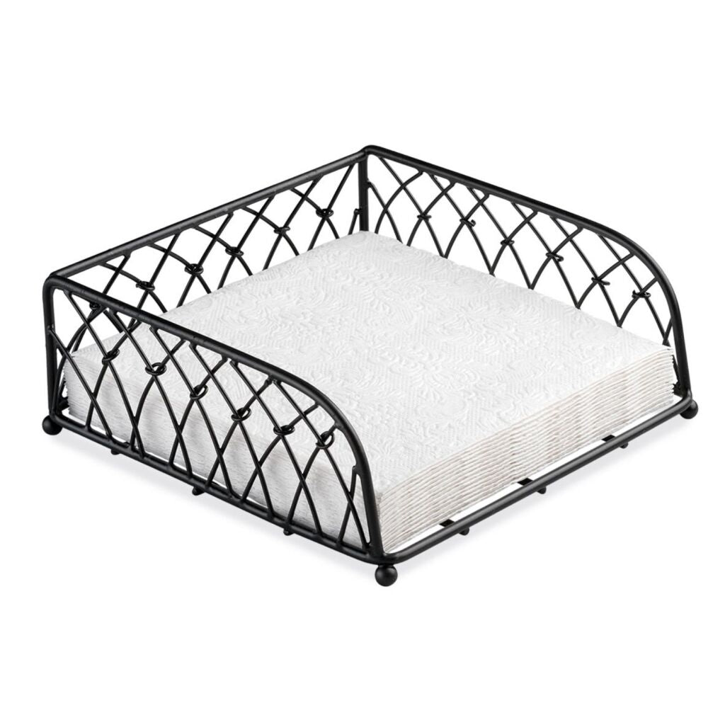 Porta tovagliolo Ambiente Ambiente 18x18x7 cm nero