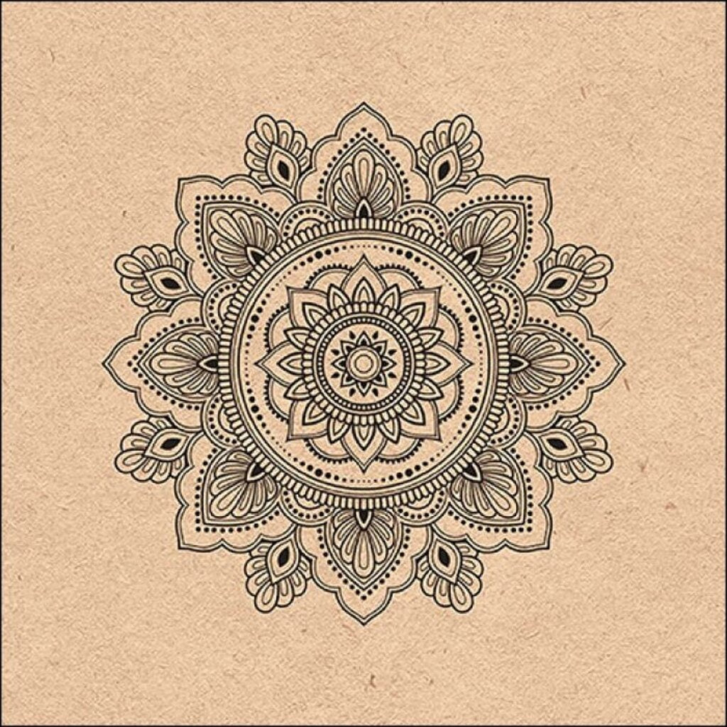 Ambiente Ambiente tovaglioli 33x33cm mandala natura 20 pezzi