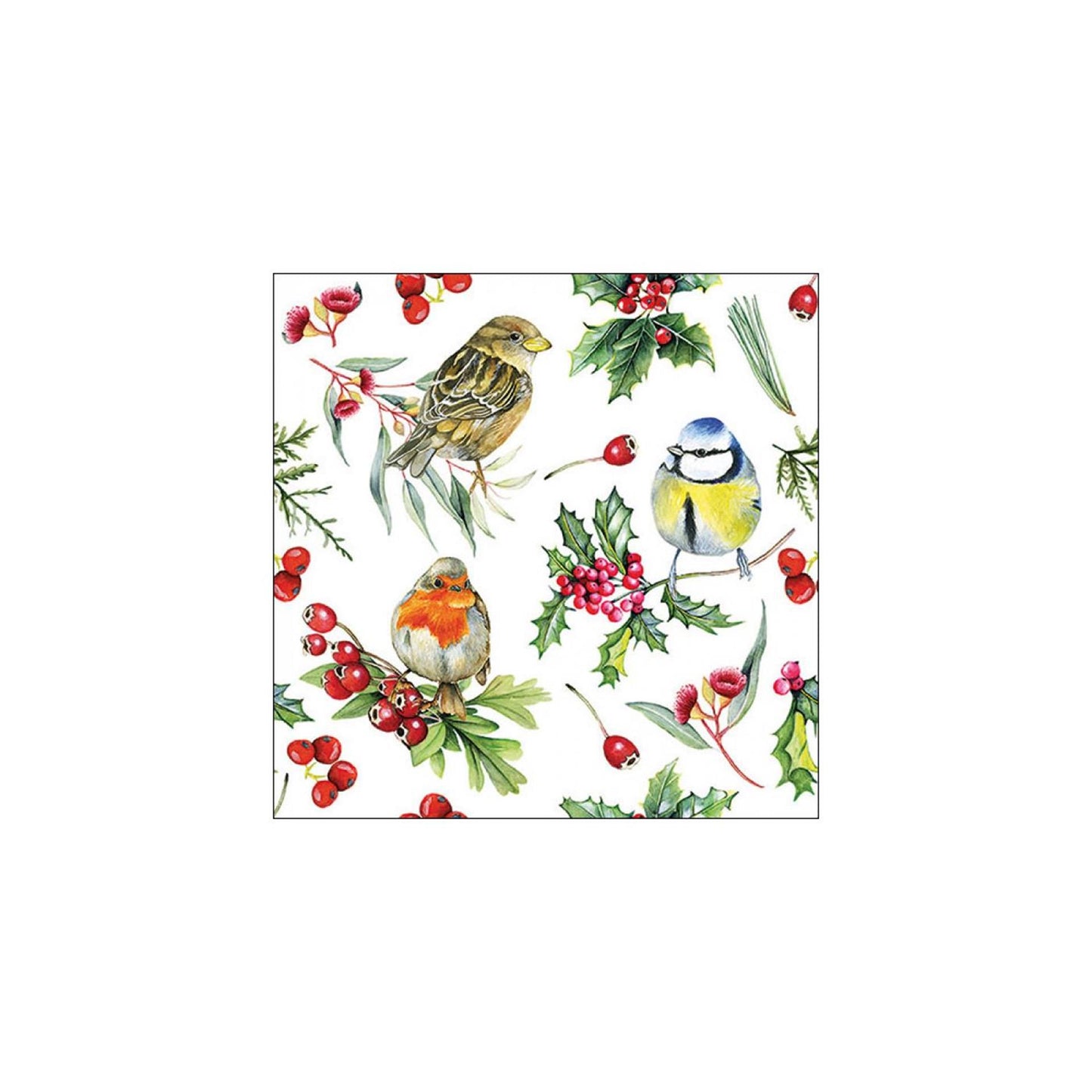 Ambiente servilletas pájaros en invierno 33cm